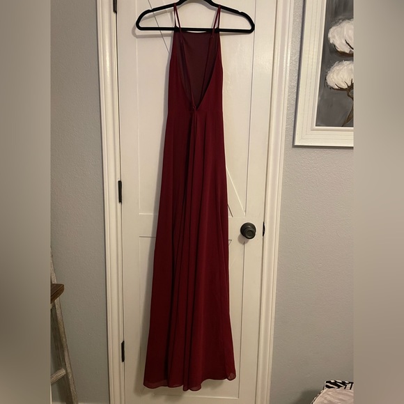 Lulus Like New Mythical Kind of Love Plum Maxi Dress M - Picture 9 of 9